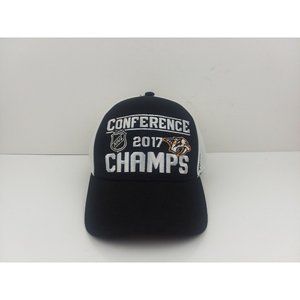 Reebok 2017 Nashville Predators Conference Champs Snapback Hat Cap